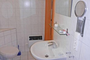 Shower, hair dryer