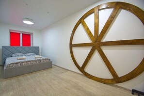 Apartemen, balkon | 1 kamar tidur, Wi-Fi gratis, dan seprai linen
