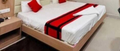 Double Room, Multiple Beds, Transfer Shower, Private Bathroom | In-room safe, desk, soundproofing, iron/ironing board