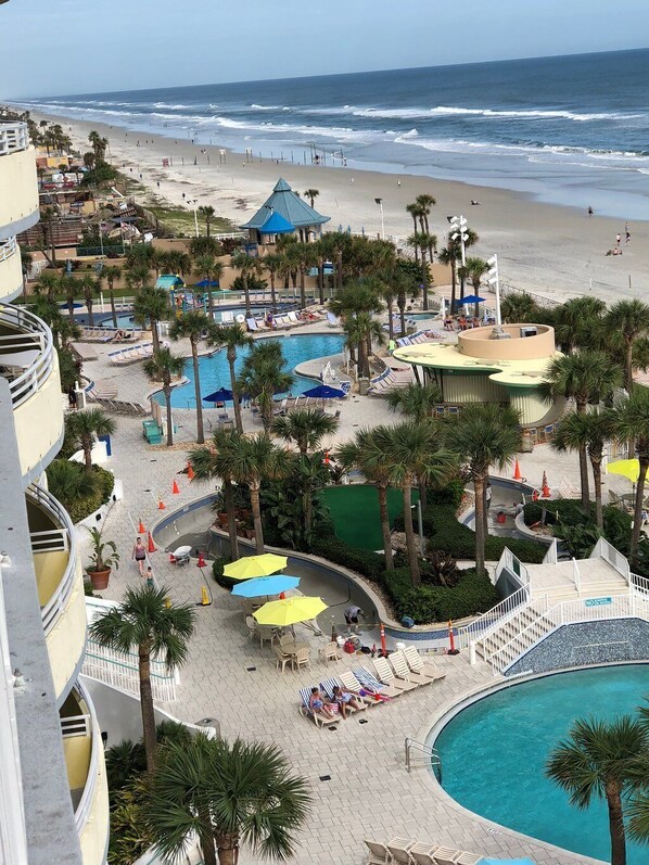 Pool - 2/14-17 DAYTONA BEACH OCEAN WALK 3 BED DLX OCEAN FRONT UNIT SLEEP 10 500 RACE (Daytona Beach)