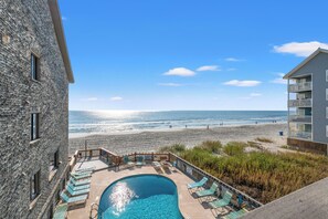 Outdoor pool - Oceanfront View at Garden City Beach!  2BD/2BA (Murrells Inlet)