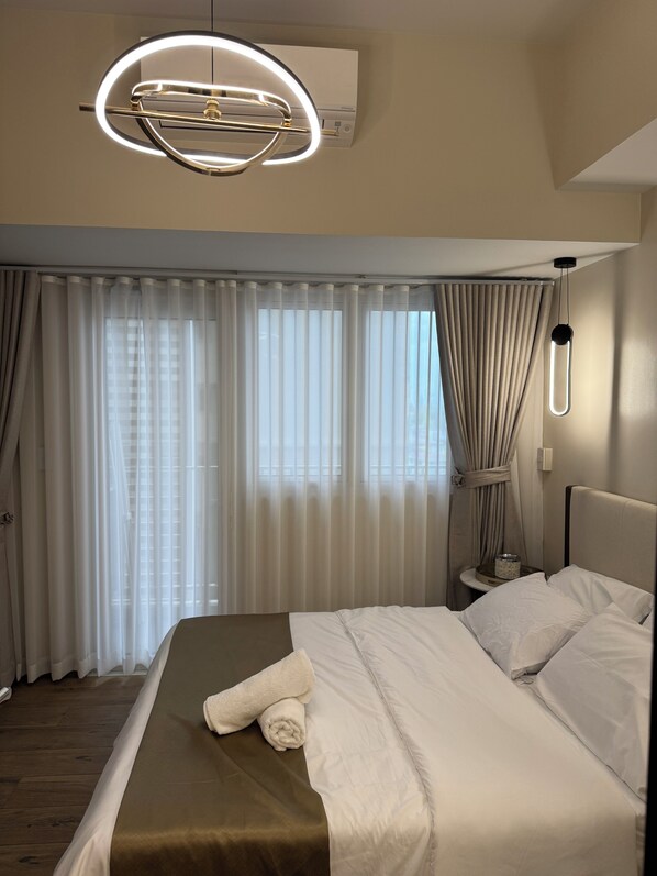 1 dormitori, planxa i posts de planxar, wifi gratuïta i roba de llit 