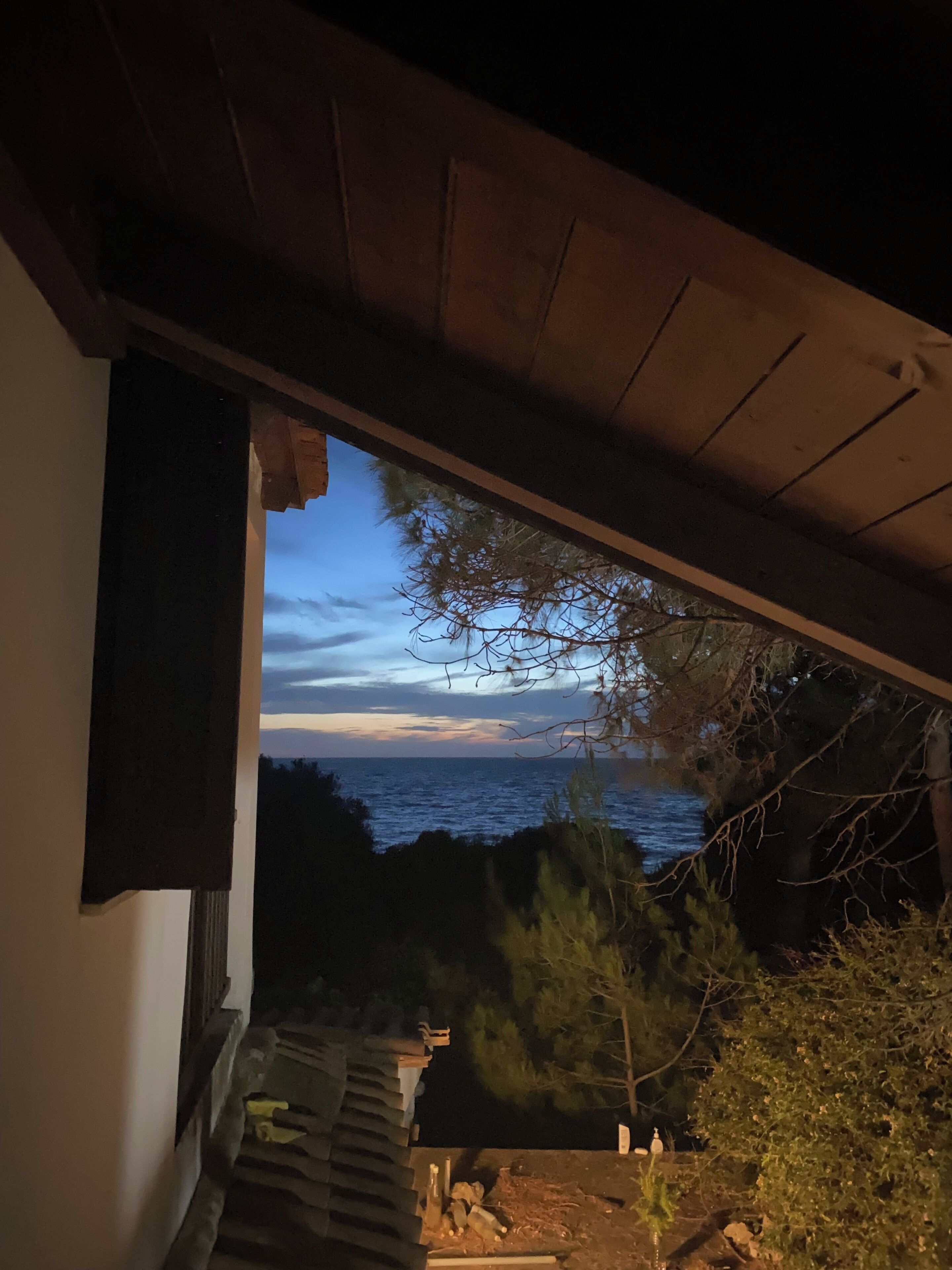 Blick von der Unterkunft