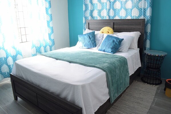 4 bedrooms, iron/ironing board, free WiFi, bed sheets