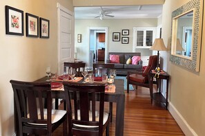 Dining - Centrally located off Back Cove, 1st floor 4 bedroom, 1.5 Bath condo w/ porch (Portland)