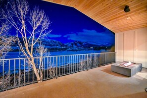 Terrace/patio - Creekside Cabin: Redlight, Yoga Studio, Sauna, & Cold Plunge; 10-min to skiing (Eden)