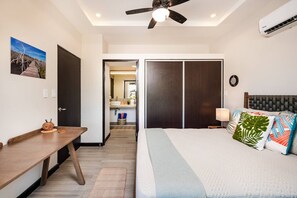 Desk, iron/ironing board, travel crib, WiFi