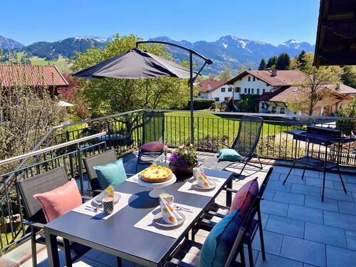Ferienwohnung "Am Alten Garten" in ruhiger Lage mit Alpenblick!