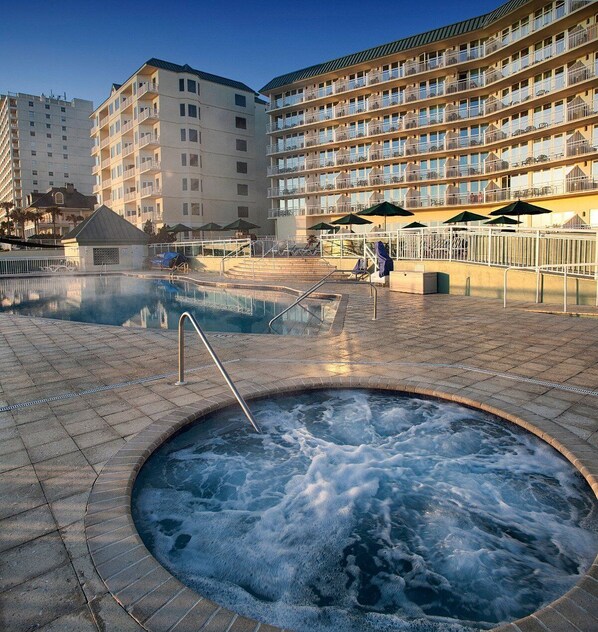 Indoor pool, outdoor pool