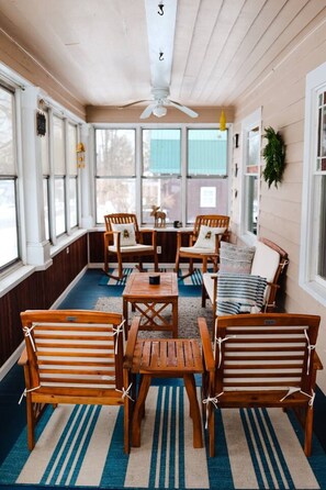 Interior - The Hygge House- walk to Highland beach- in town (Bridgton)