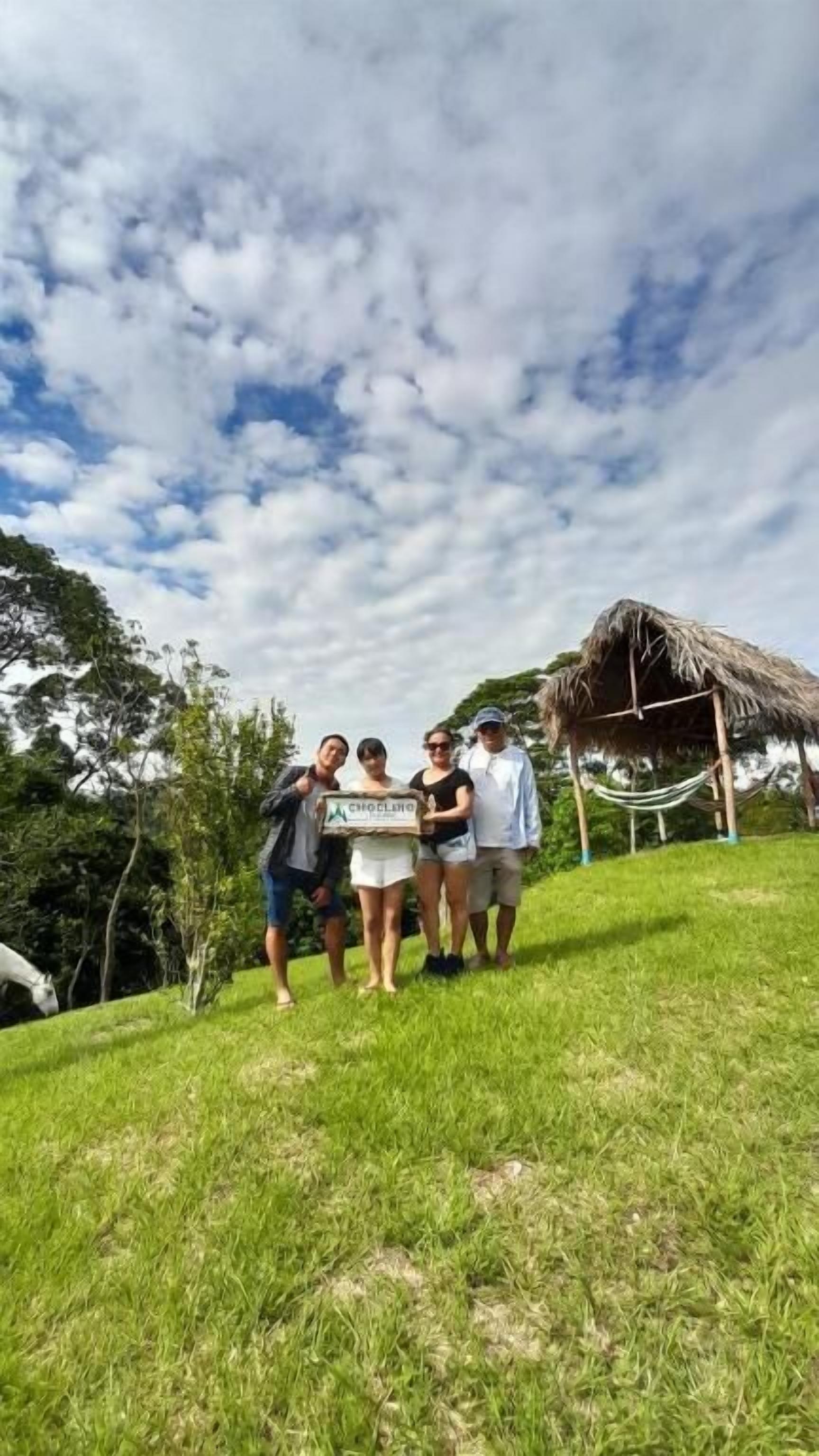 Vue sur la campagne depuis l’hébergement
