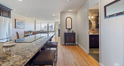 Luxury condo in Midtown Crossing on 8th floor with breathtaking city park views