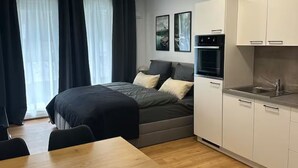 1 室のベッドルーム、アイロン / アイロン台、WiFi、ベッドシーツ