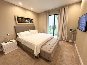 4 bedrooms, iron/ironing board, travel cot, WiFi