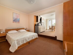 Apartamento | 1 quarto, individualmente mobiliados, roupa de cama