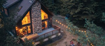 Private Modern Riverfront Ski Chalet - Near Gore Mountain and Lake George