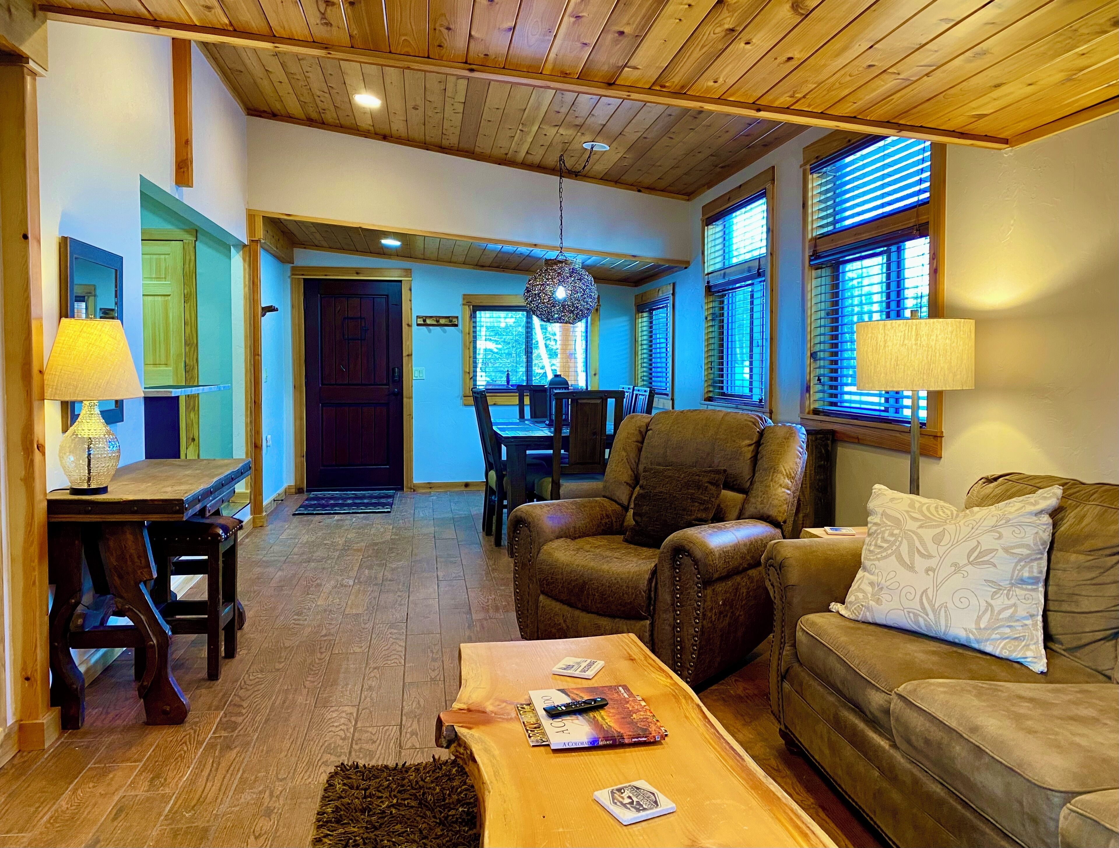 Smart TV, fireplace, video games