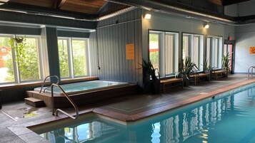 Indoor pool, a heated pool