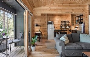 Smart-tv en een open haard