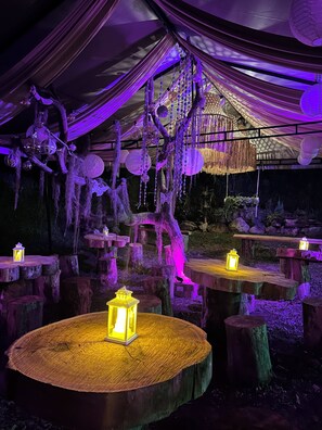 Espace banquet en plein air