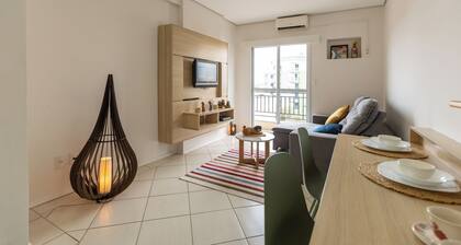 Charming 1-bedroom apartment with AC, fitness room in wonderful Indaiatuba