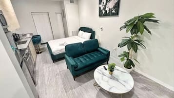 1 slaapkamer, een strijkplank/strijkijzer, wifi