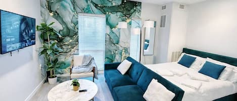 1 habitación, wifi y ropa de cama