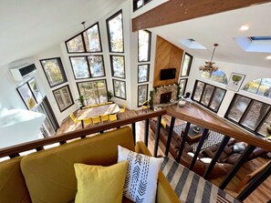 Smart TV, fireplace, ping pong, offices