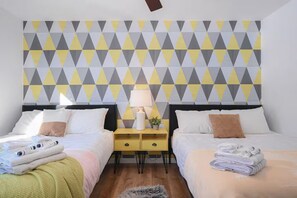 5 bedrooms, iron/ironing board, free WiFi, bed sheets