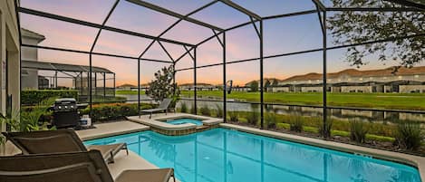 A heated pool