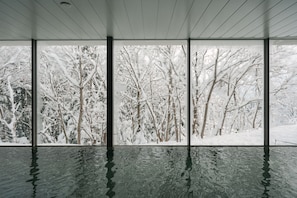 Indoor spa tub