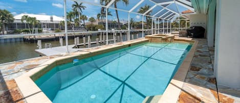 A heated pool