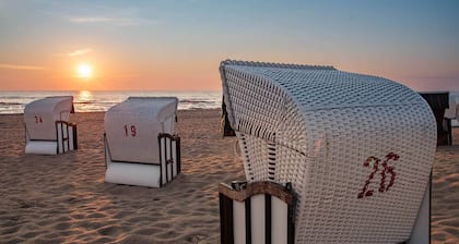 Modernes Strand-Appartement mit Balkon & 2 Bädern auf Usedom
