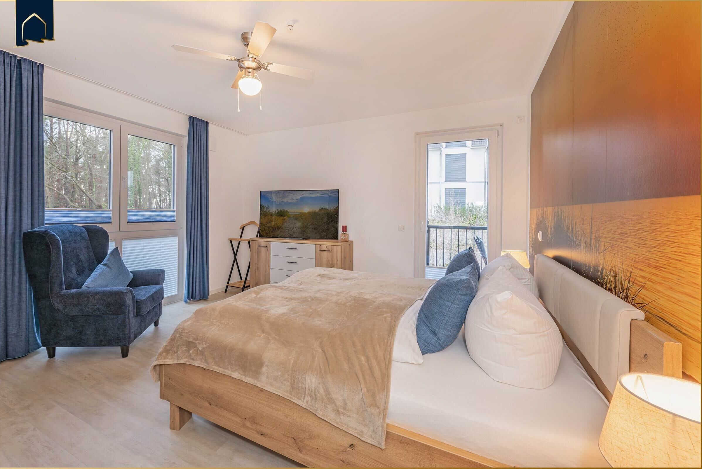 2 Schlafzimmer, Schreibtisch, kostenloses WLAN