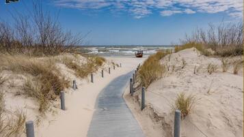 Vlak bij het strand
