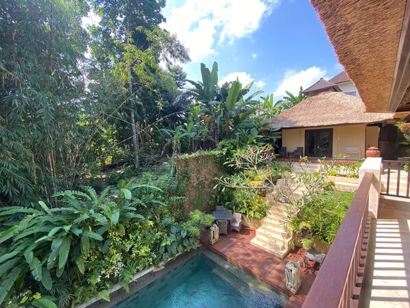 Pool - Chic 3-bedroom villa with AC and WiFi in charming Bali (Bali)