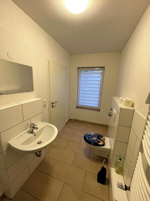 Hair dryer, towels