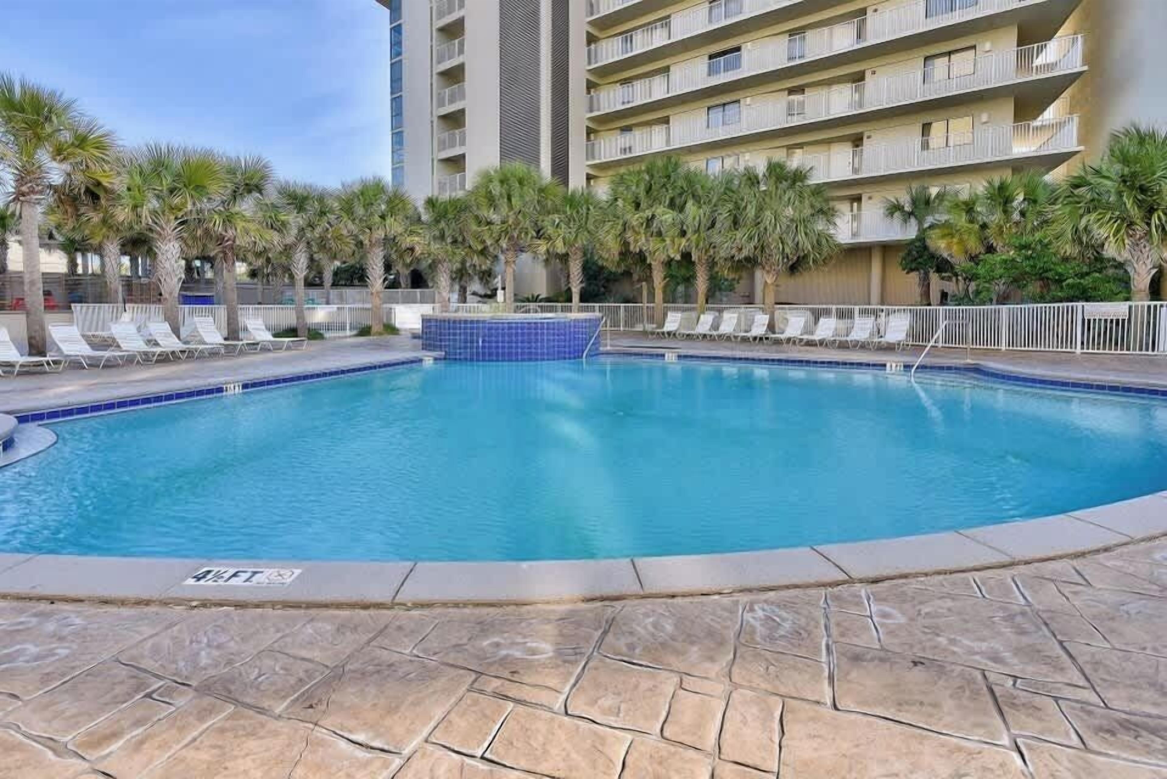 A heated pool
