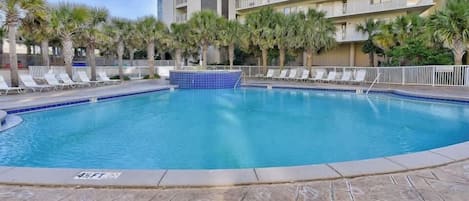 A heated pool