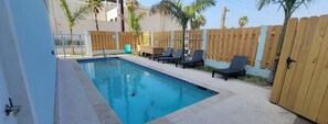 A heated pool