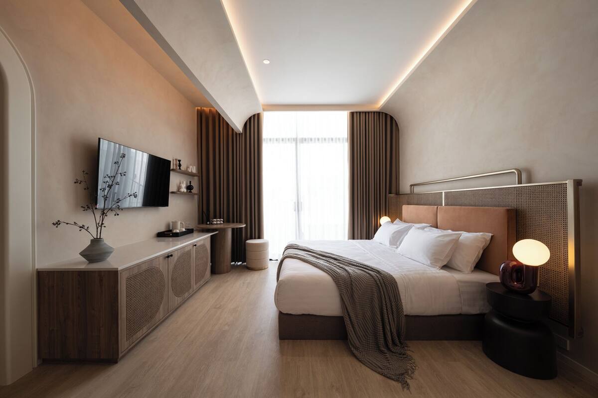 Deluxe-Zimmer, Balkon, Poolblick