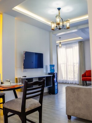 Living area - One bedroom apartment in Moi south lake road naivasha. Close to lake naivasha (Simba)