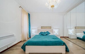 3 bedrooms, iron/ironing board, travel cot, WiFi