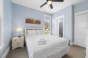 2 bedrooms, iron/ironing board, WiFi, bed sheets