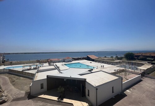 T3 duplex 40m2 Barcarès avec vue exceptionnelle sur le lac marin et les Pyrénées