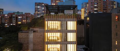 Front of property – evening/night