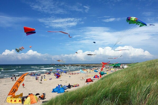 Vlak bij het strand