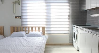 Cozy 1-bedroom apartment in wonderful Seoul with AC, WiFi near Metro and Mall