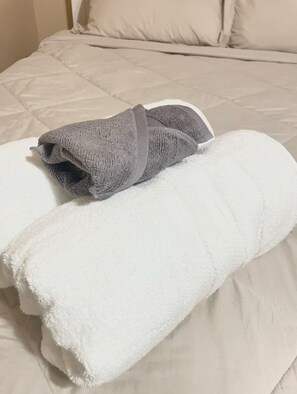 吹风机、毛巾、肥皂、卫生纸