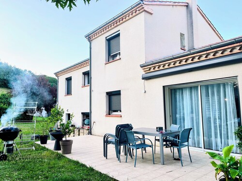 Petit Paradis Lescurien | Piscine | Climatisation | Salle de Sport | Confort